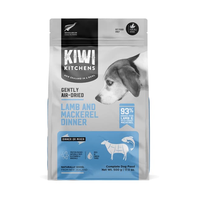 Kiwi Kitchens Air Dried Lamb & Mackerel Dog Food 500g
