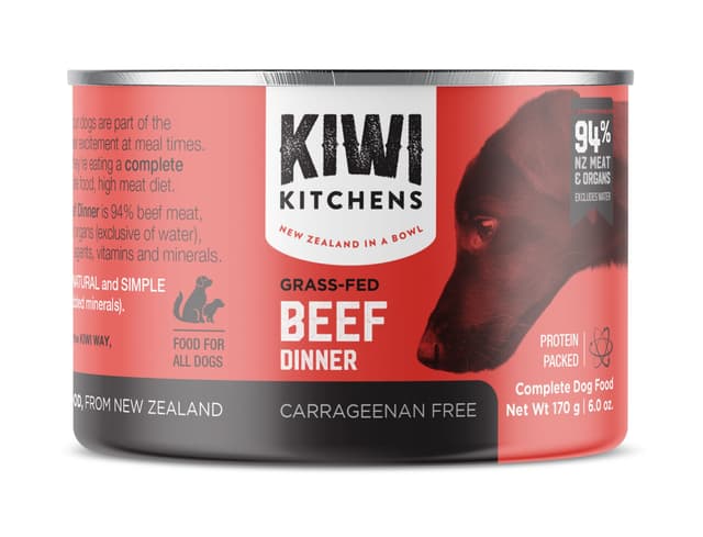 Kiwi Kitchens Beef Wet Dog Food 170g