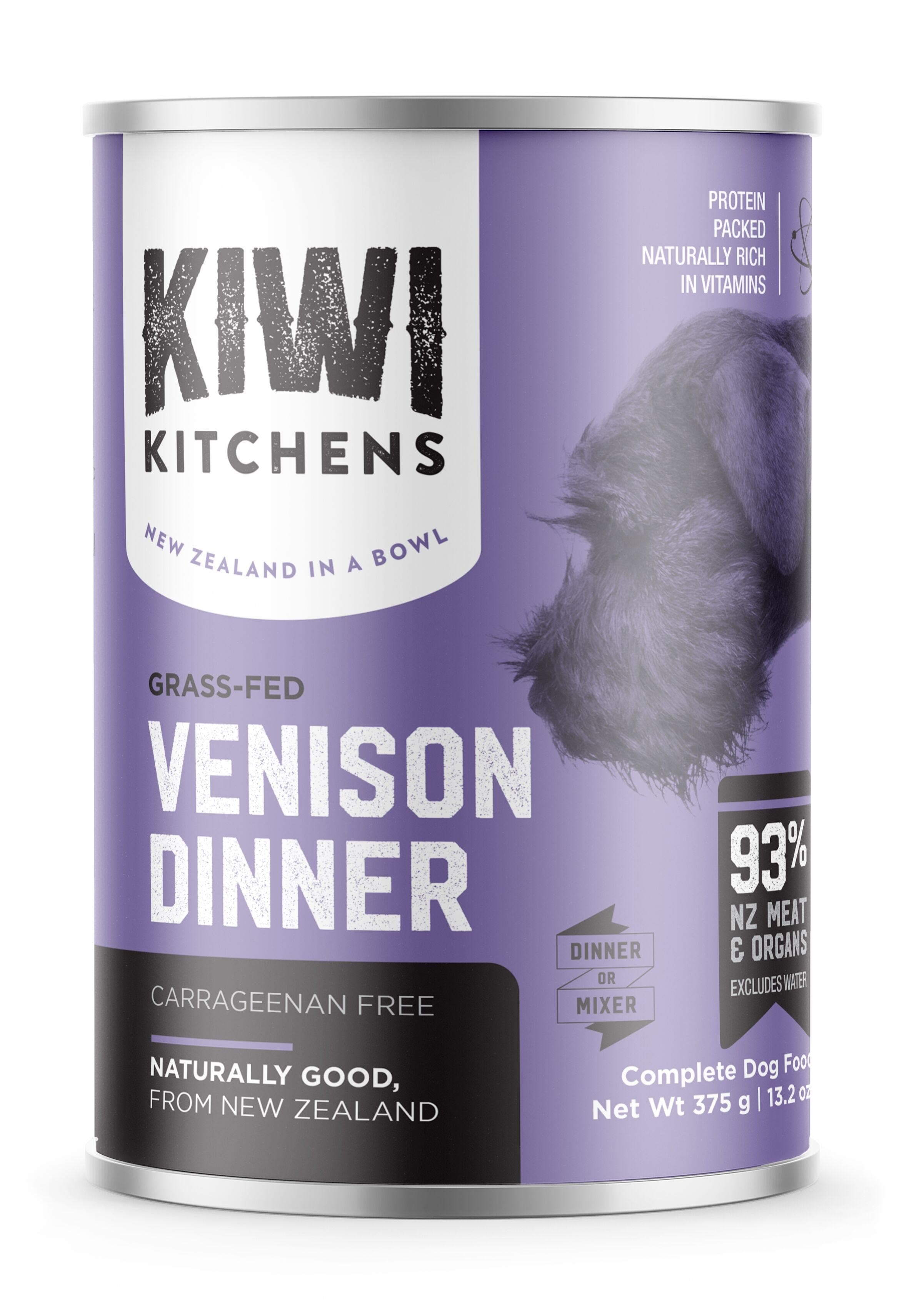 Kiwi Kitchens Venison Wet Dog Food 375g