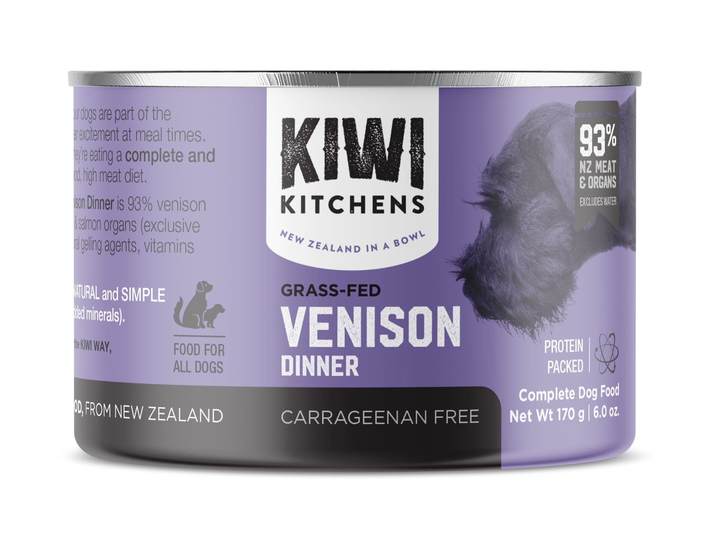 Kiwi Kitchens Venison Wet Dog Food 170g
