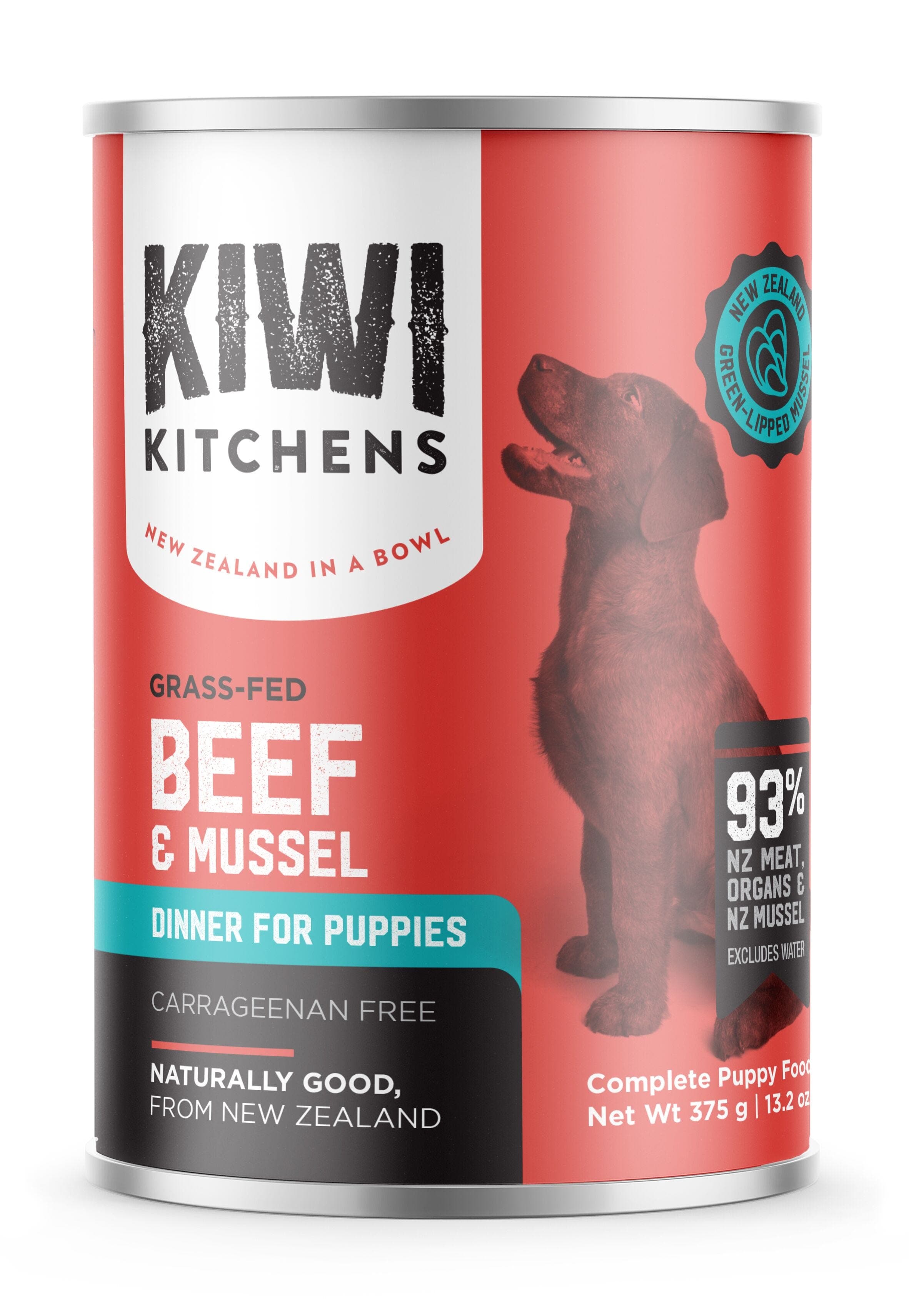 Kiwi Kitchens Beef & Mussel Wet Puppy Food 375g