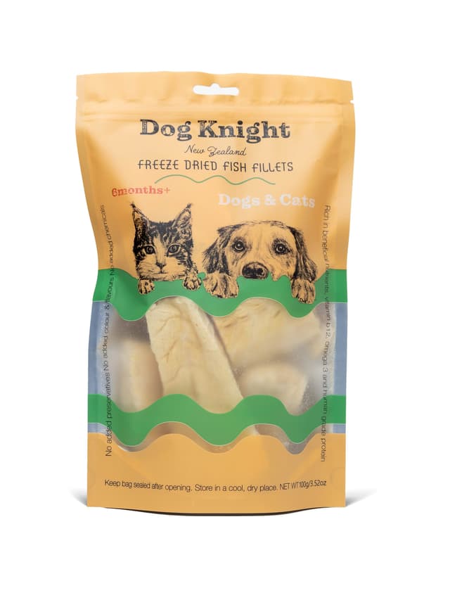 Dog Knight Treat Freeze Dried Ling Fish Fillets 100g