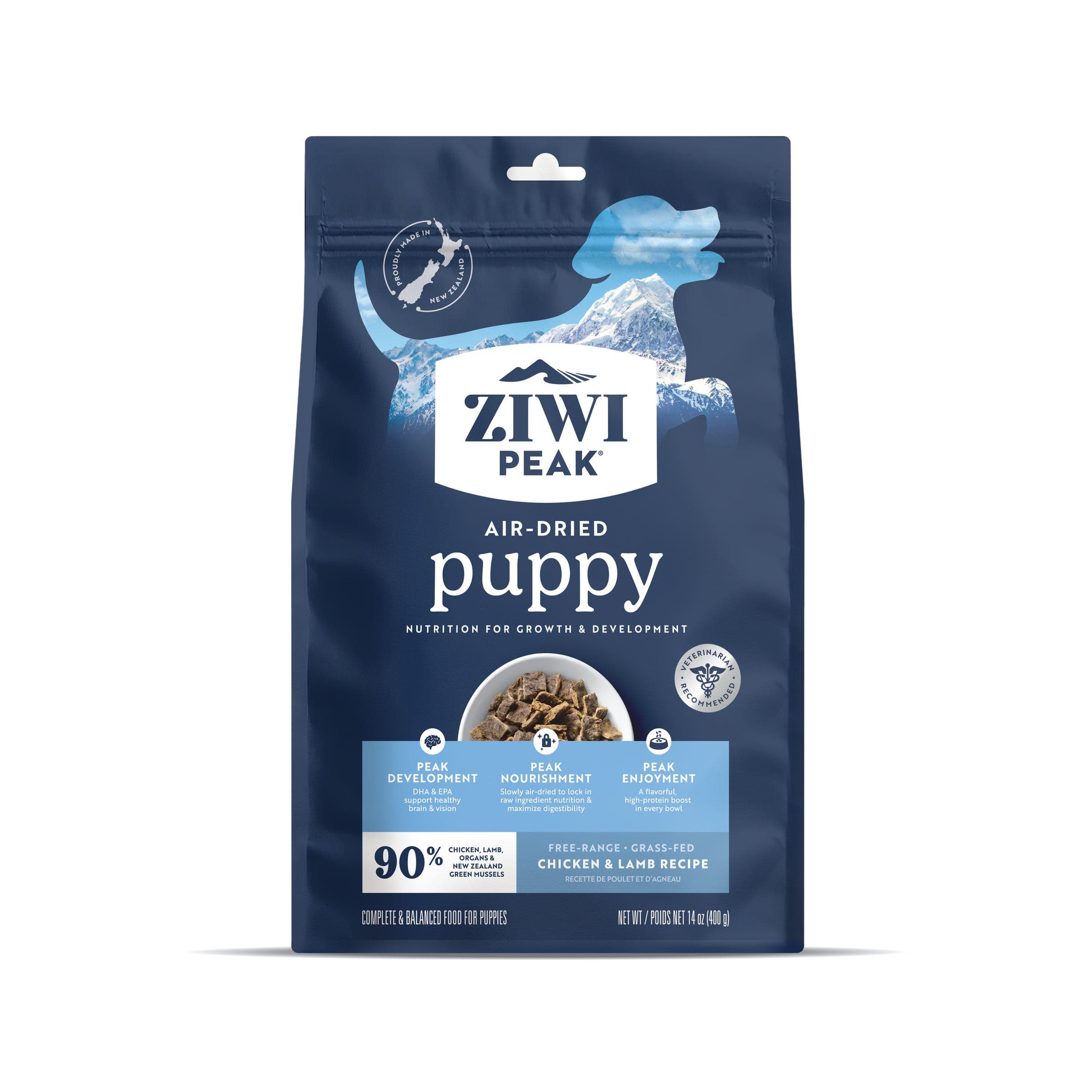 Ziwi Peak Air Dried Chicken & Lamb Puppy Food 400g