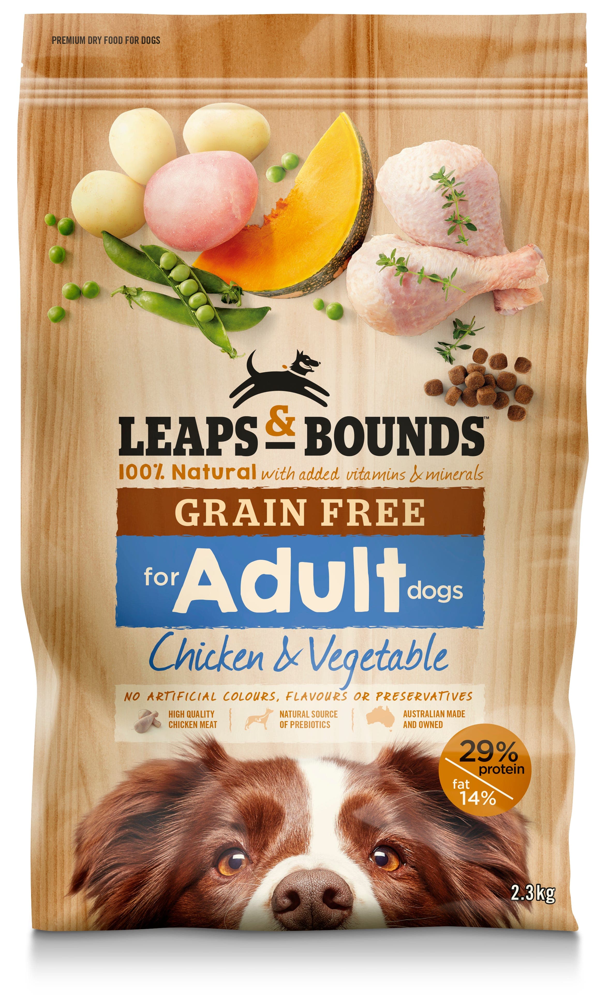 Leaps & Bounds Grain Free Chicken and Vege Dog Food 2.3kg