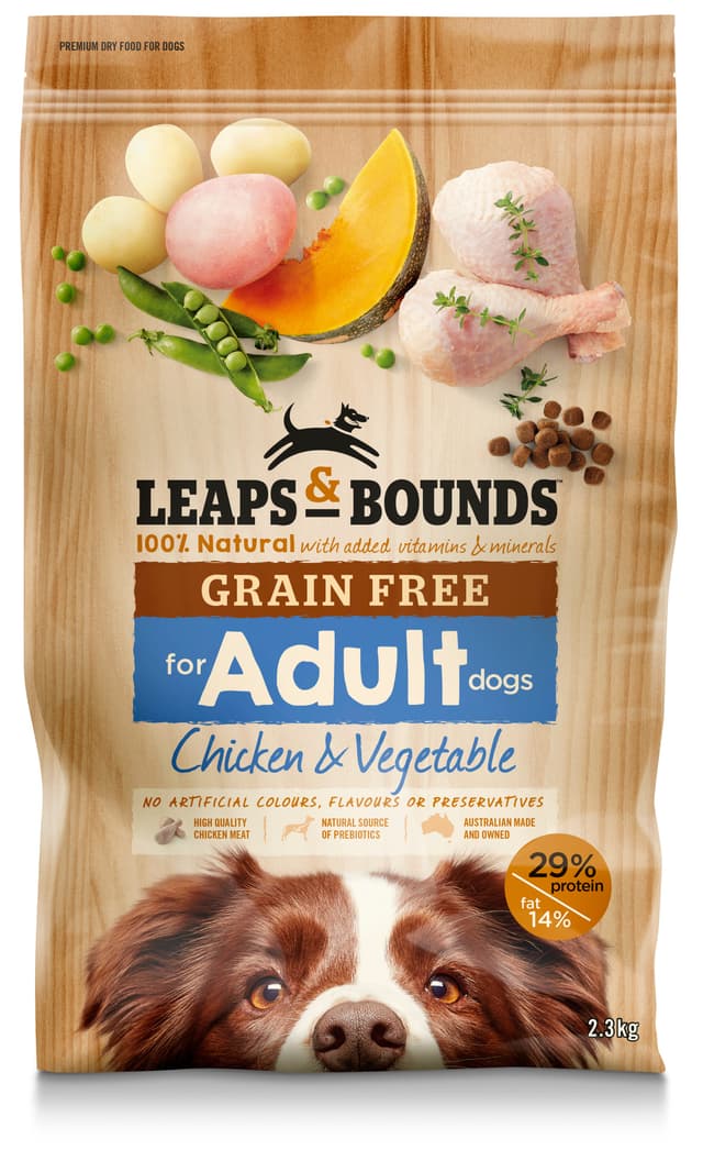 Leaps & Bounds Grain Free Chicken and Vege Dog Food 2.3kg