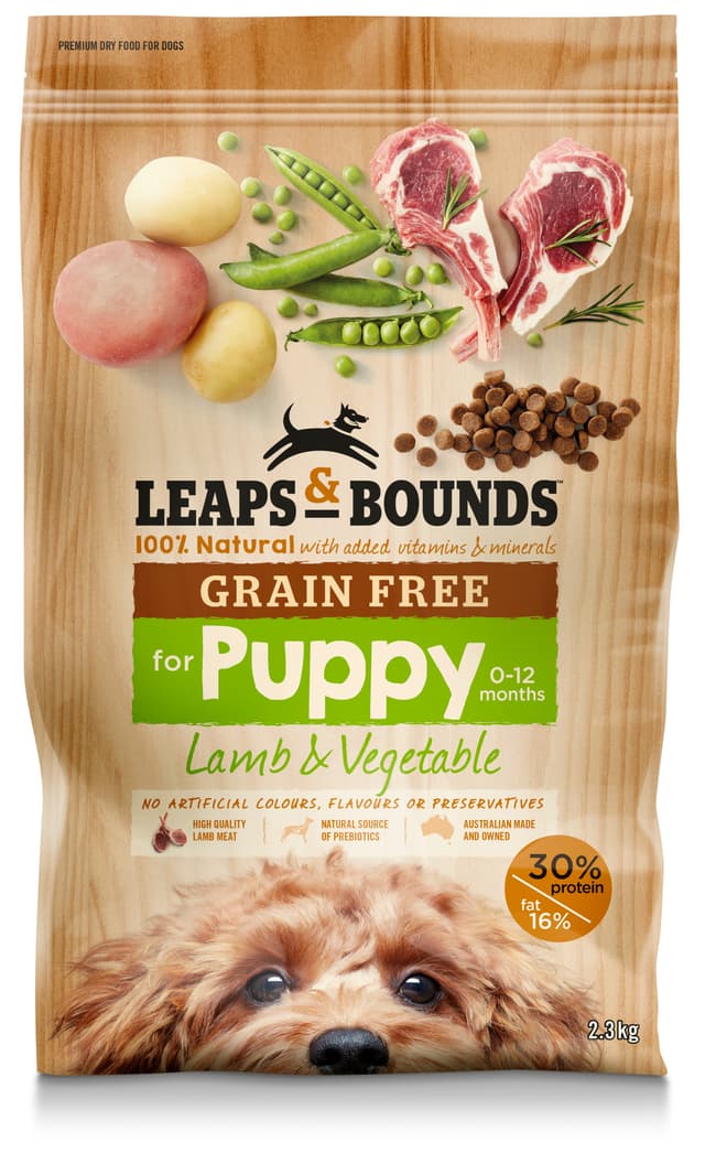 Leaps & Bounds Grain Free Lamb and Vege Puppy Food 2.3kg