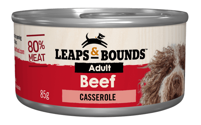 Leaps & Bounds Dog Adult Beef Casserole 12x85g