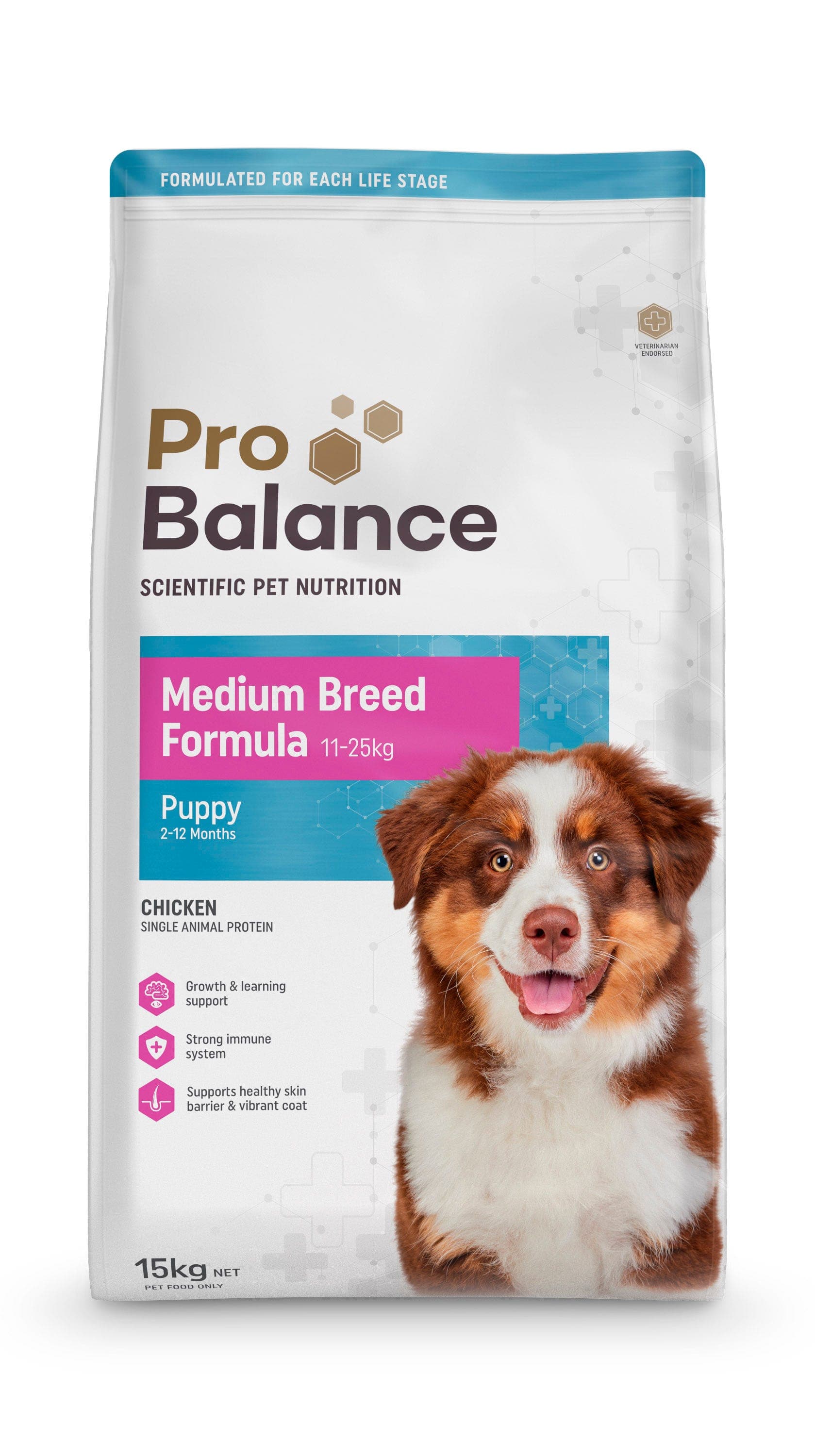 ProBalance Medium Breed Chicken Puppy Food 15kg