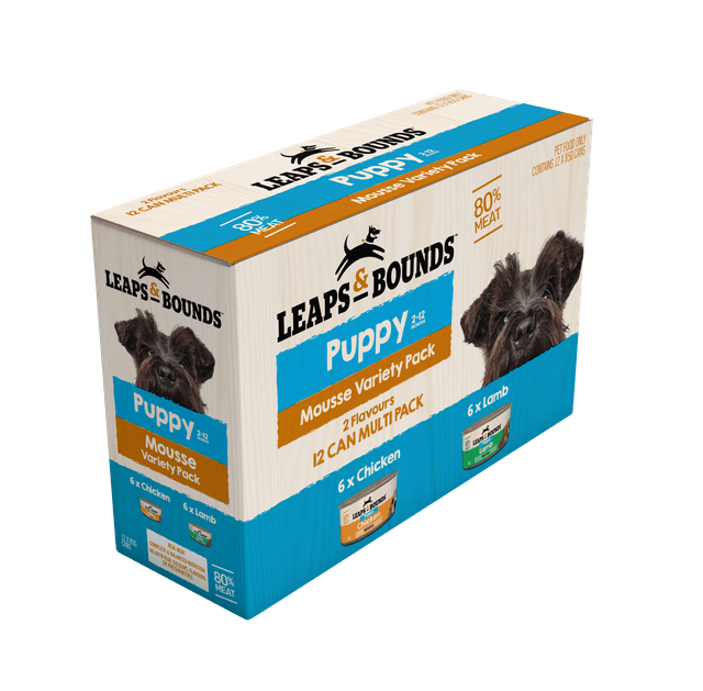 Leaps & Bounds Puppy Mousse Variety Pack 12x85g
