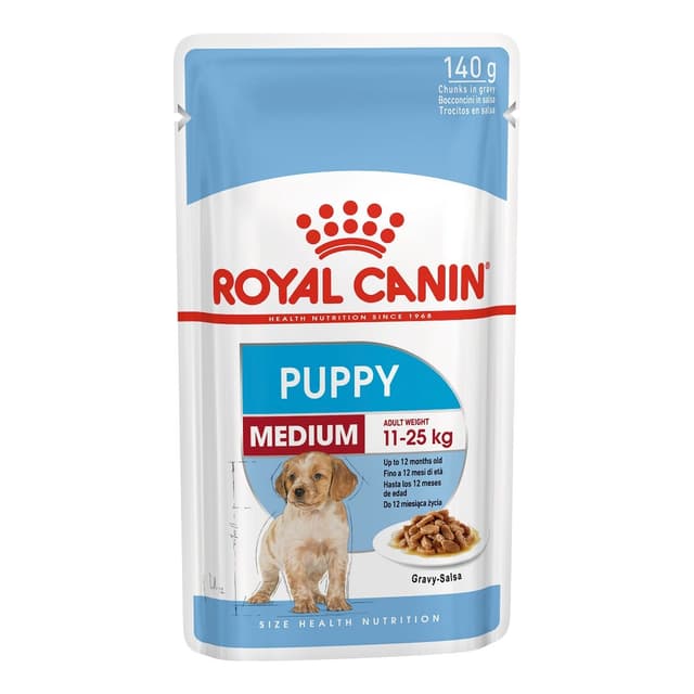 Royal Canin Medium Gravy Wet Puppy Food 140g