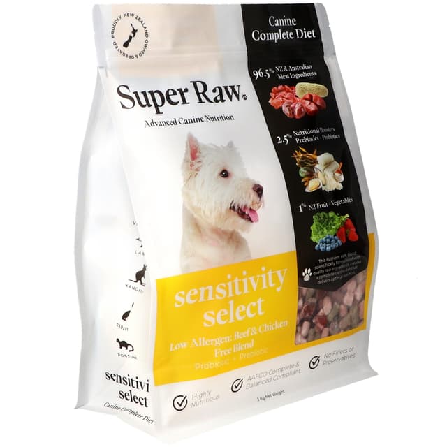 Super Raw Dog Sensitivity Select Frozen Food 3kg