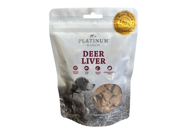 Platinum Ranch Deer Liver Dog Treat 90g