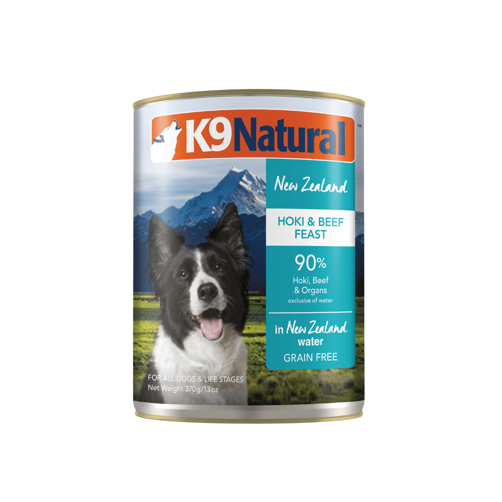 K9 Natural Hoki and Beef Feast Canned Dog Food 370g