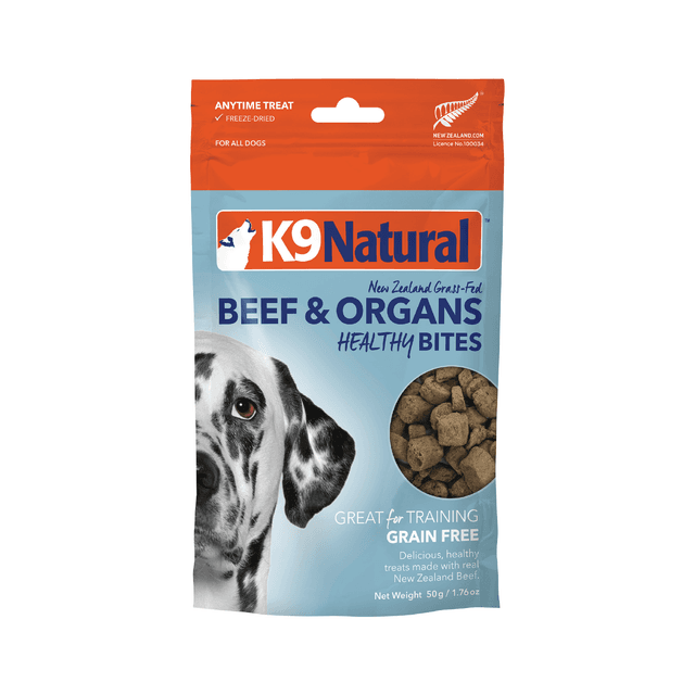 K9 Natural NZ Beef Healthy Bites Dog Treats 50g