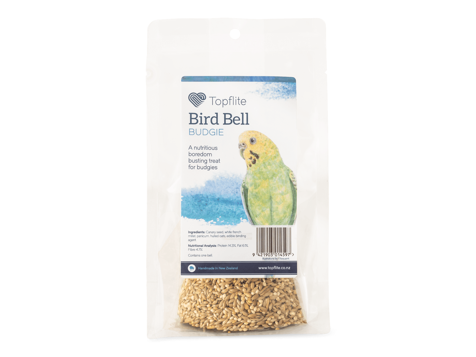 Topflite Budgie Seed Bell 100g