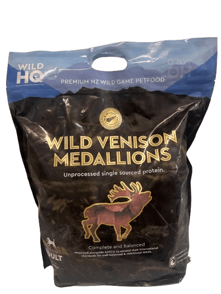 Wild HQ Venison Medallions Frozen Dog Food 5kg