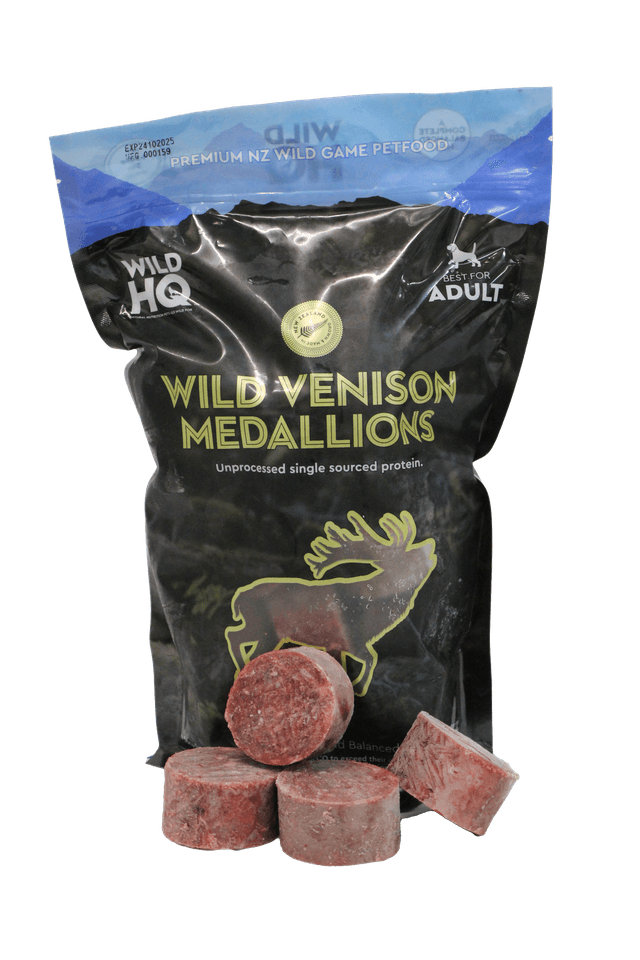Wild HQ Venison Medallions Frozen Dog Food 1.36kg