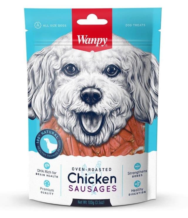 Wanpy Dog Chicken Sausages 100G