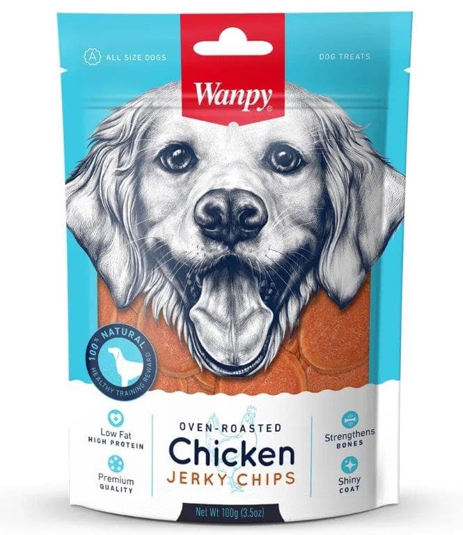 Wanpy Dog Chicken Chips 100G