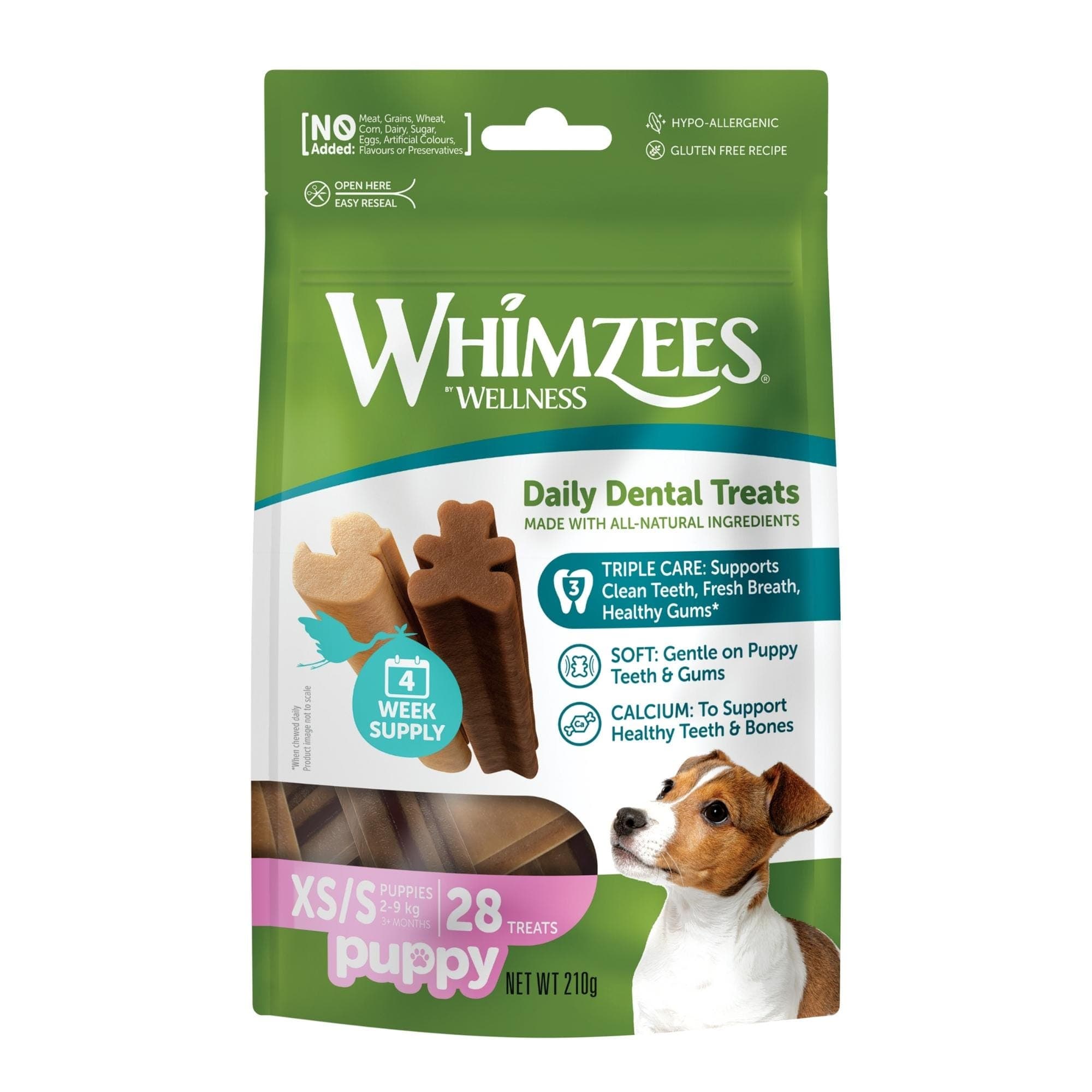Whimzees Puppy Treat XS/S Breed Value Bag 210g