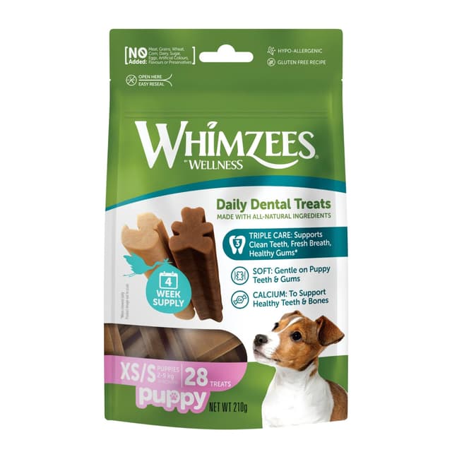 Whimzees Puppy Treat XS/S Breed Value Bag 210g