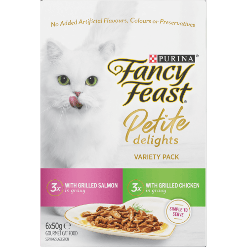 Purina Fancy Feast Petite Delights Salmon Chicken In Gravy Pouch Wet Cat Food